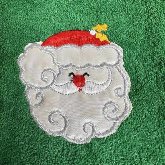 Vintage 3 Cannon Handtowels Tea Towel Christmas Embroidered Fringe Made in USA - Picture 8 of 8